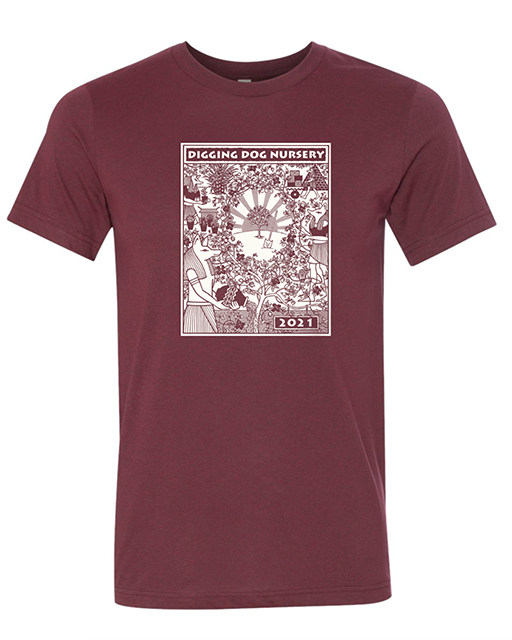Digging Dog Nursery 2021 Maroon Heather T-Shirt
