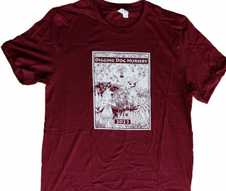 Digging Dog Nursery 2023 Maroon T-Shirt